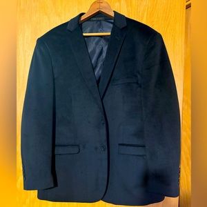 Gianni Uomo Blue Suede Blazer Size 42S